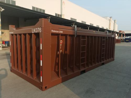 Rotorcon® (Rotatable Ore Container) Special 2000mm Heavy Duty with hard flat lid for Rare Earths.